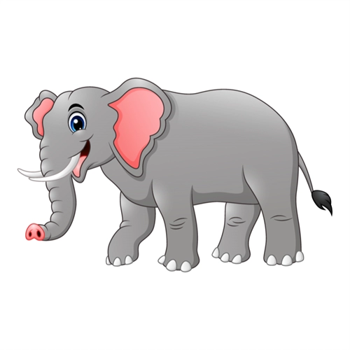 Jungle Safari Majestic Elephant Transparent Sticker